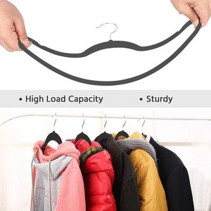 Perchas de Terciopelo Antideslizantes Reforzadas para Abrigos y Trajes, Perchas Ahorradoras de Espacio con Giro de 360 Grados °   Gancho Giratorio - Product Image 5