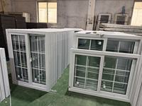 El huracán prueba de impacto ventana corredera de pvc ventanas de vidrio de oficina para casa Decoración