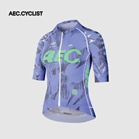 Maillot de cyclisme AEC.CYSLIST pour femme, haut à manches longues avec fermeture éclair, respirant, extensible dans les quatre sens, respectueux de l'environnement, chemises de vélo de route pour équipe professionnelle