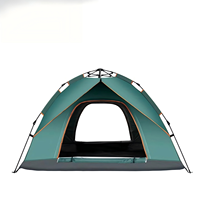 Tente de camping instantanée entièrement automatique, structure hydraulique, imperméable, grand espace familial, randonnée, tissu Oxford, parc
