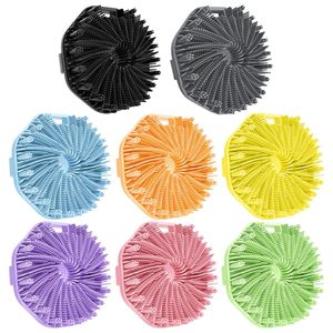 Commercio all'ingrosso della fabbrica del <span class=keywords><strong>Silicone</strong></span> Scrubber del corpo del massaggio spazzola da <span class=keywords><strong>bagno</strong></span> indietro esfoliante pulizia luffa spugne da doccia spazzola - Product Image 6