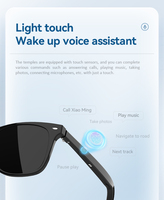Gafas de Sol Inteligentes Electrónicas con Audio y Música G05-C, Gafas de Sol Multifuncionales para Conducir con Asistente de Voz y Traducción IA