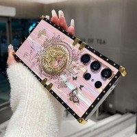 Décoration de paillettes de coque de téléphone antichoc en TPU de luxe papillon pour les modèles S25/S24 FE/S22/S21/S25 Ultra Plus 5G