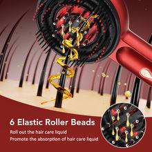 2024 Elektrische Rood Licht Hoofdhuid Massage Borstel Nieuwe Haargroei Applicator Kam Stookolie Haarmassageapparaat - Product Image 3