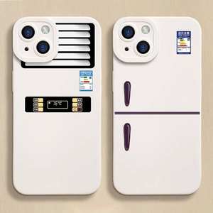 <span class=keywords><strong>Mini</strong></span> réfrigérateur de dessin animé pour Apple 13 Plus, étui pour téléphone portable <span class=keywords><strong>iPhone</strong></span> 11 <span class=keywords><strong>12</strong></span> Pro, <span class=keywords><strong>coque</strong></span> souple en silicone anti-chute XS Max 7/8/9 - Product Image 1