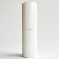 Película de Transferencia de Calor Reflectante de Color Blanco para Logotipos Cortados con Plotter, Rollo de Vinilo Blanco Reflectante para Transferencia de Calor