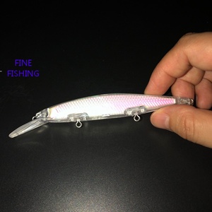 Leurre de pêche non peint, Crankbait vierge, leurre méné artificiel, corps d'appât 5 pouces 2/5 OZ 8286 # CN;JIA Fine 6MM 10 - Product Image 6