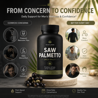 Label privé santé de la prostate avec Saw Palmetto prend en charge la prostate