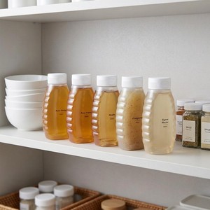 Bouteilles souples en PP <span class=keywords><strong>de</strong></span> 400 ml <span class=keywords><strong>de</strong></span> qualité alimentaire pour condiments, remplissage à chaud, avec bouchon à vis rabattable, pour vinaigrette, confiture et assaisonnements - Product Image 6
