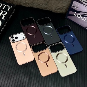 เคสโทรศัพท์มือถือแม่เหล็กพร้อมขายึดเลนส์โลหะคุณภาพสูงสำหรับ iPhone 17 16 15 Pro Max 14 15 16Plus ขายส่งฝาหลัง - Product Image 2
