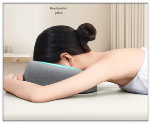 Respirar fácil malha memória espuma rosto para baixo travesseiro ideal sono & massagem em casa pós-cirurgia ocular apoio pescoço enfermagem uso do hotel - Product Image 5