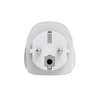 Adaptateur de prise UK vers EU - Adaptateur de voyage compact UK vers EU - Adaptateur de voyage UK vers Allemagne, France, Belgique, Suède avec BS8546