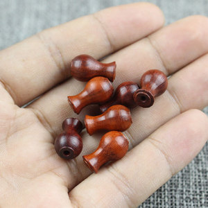 Colgante de cuentas de sándalo sangriento de Zambia en forma de florero, 10x15mm, abalorio budista DIY para pulseras y collares - Product Image 3