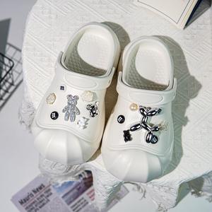 2024 nouvelle vente en gros rehausser mignon mode semelle épaisse <span class=keywords><strong>anti</strong></span>-dérapant femmes pantoufles de plage - Product Image 2