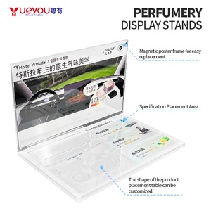 Xe làm mát không khí thiết kế <span class=keywords><strong>Acrylic</strong></span> Rack Hiển thị Máy tính để bàn được trang bị với khe cắm kép quảng cáo khe cắm L hình máy tính để bàn giá - Product Image 3