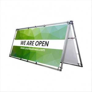 Banner Publicitario Plegable de Vinilo PVC de Doble Cara con Impresión de Logotipo Personalizado de Alta Calidad 2023, Marco Horizontal Portátil - Product Image 1