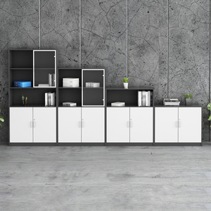 Archivador oficina design moderne MFC bois <span class=keywords><strong>pas</strong></span> <span class=keywords><strong>cher</strong></span> classeur <span class=keywords><strong>armoire</strong></span> organisateur de fichiers <span class=keywords><strong>armoire</strong></span> de rangement de fichiers bas classeur en bois pour bureau - Product Image 5