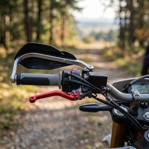 Ensemble de leviers de frein et d'embrayage usinés CNC robustes avec interrupteur de klaxon pour moto tout-terrain <span class=keywords><strong>Honda</strong></span> XR250/400 CRM250R/AR - Product Image 3