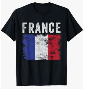 T-shirt personnalisé en gros avec le nouveau drapeau français, T-shirt cadeau drapeau national, T-shirt drapeau national des îles - Product Image 1