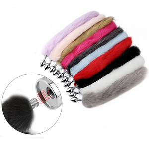 Coloré longues queues courtes amovible Plug Anal accessoires fesses décorations BDSM jouets sexuels pour hommes femmes - Product Image 1