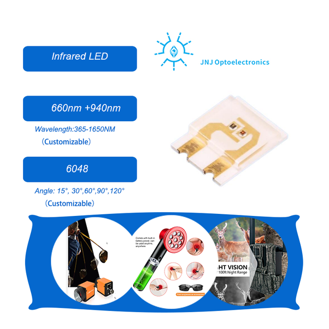 6048 SMD 660nm+905nm Dual Wavelength Infrared LED  for Red Light Panel