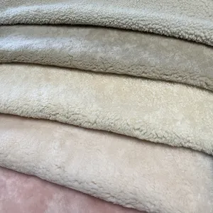 Tanned Natural Colors 100% Real Sheep Skin Shearling Fur Short Wool Lambskin