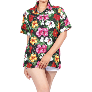 Camicie hawaiane con stampa di abbigliamento soleggiato a <span class=keywords><strong>maniche</strong></span> <span class=keywords><strong>corte</strong></span> in Jersey Casual con motivo personalizzato OEM - Product Image 1