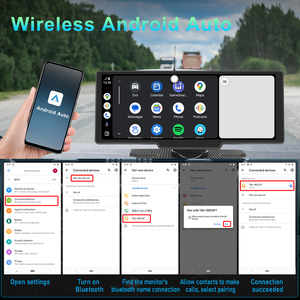 วิทยุติดรถยนต์แบบพกพาขนาด 10.26 นิ้ว รองรับ Wireless Carplay, Android Auto, ส่งสัญญาณ FM/Airplay/BT อุปกรณ์อิเล็กทรอนิกส์ในรถยนต์ - Product Image 2