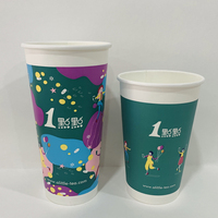 Couvercle de tasse jetable personnalisé 6 8 910 12 16 20 22 onces tasses à café en papier carton porte-gobelet biodégradable
