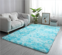 Tapis shaggy moderne à poils longs, fabriqué à la machine, pour la maison, résistant aux animaux domestiques, lavable, pour salon