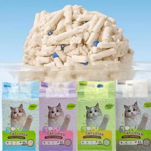 Arena para Gatos de Tofu, Soluble en Agua y Desechable por el Inodoro, Libre de Polvo - Product Image 1