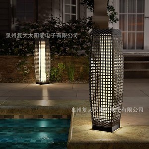 Lámpara Solar de Jardín de Mimbre de 60 cm, LED, Exterior, Impermeable, de Pie, para Patio, Jardín, Hotel, Decoración - Product Image 3
