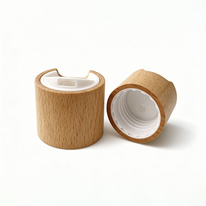 Vietnam WeWood Capuchon supérieur en bois de hêtre à disque, couvercle à visser, manchon en bois, fermeture de distributeur, accessoire pour conteneur de toner et de shampoing - Product Image 6