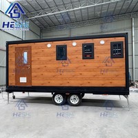 Maison préfabriquée intégrée complète sur roues, conteneur remorque, maison de luxe portable, Casa Contenedor