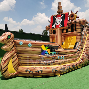 Thương mại tàu cướp biển <span class=keywords><strong>Inflatable</strong></span> <span class=keywords><strong>Bouncer</strong></span> bouncy nhảy lâu đài tàu cướp biển thư bị trả lại Nhà trượt nước để bán - Product Image 3