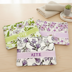 Beauty Case e Borsa Cosmetica in Lino con Stampa Lettere e Citazioni Motivazionali, Regalo per Sorella, Compagna di Stanza Universitaria, Compleanno - Product Image 5
