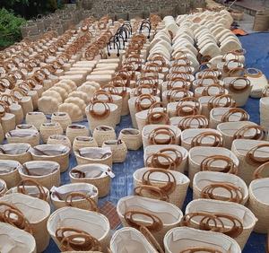 Handmade Round Jute Tote <b>Bag</b> Lady Style Woven <b>Bag</b> with Cover Closure Direct From Manufacturer - Product Image 6