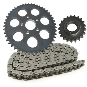 Factory Price Black Motorcycle Chain Sprocket Saif Long Service Life Chain And Sprocket For Motorcycle