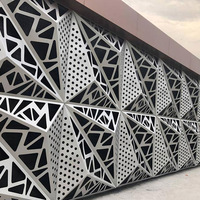 Feuilles décoratives tôle perforée aluminium découpé au laser panneaux muraux pour décoration intérieure et extérieure bardage