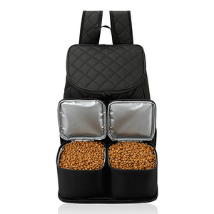 Gıda taşıyıcılar çanta ile köpek seyahat çantası silikon katlanabilir kaseler evcil hayvan sırt çantası tedavi köpek eğitim kılıfı - Product Image 4