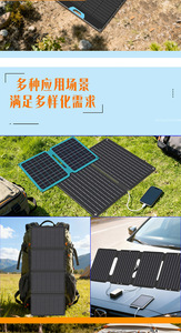 100W 18V <b>Foldable</b> <b>Solar</b> <b>Panel</b> Bag | Portable Outdoor Power Station Charger - Product Image 4