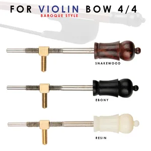 Tornillo Premium para Taladro de Violín Barroco 4/4 - Madera de Serpiente y Ébano para Luthiers y Músicos Profesionales con Ojal - Product Image 6