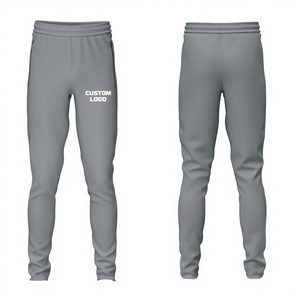 Custom <b>Light</b> Grey Regular Fit <b>Trouser</b> Pant Micro Stretch Sportswear Sizes XS-3XL - Product Image 1