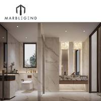 Materiales de diseño de interiores de lujo columna de mármol patrón de suelo diseño 3D servicio de diseño de interiores para casa de Villa
