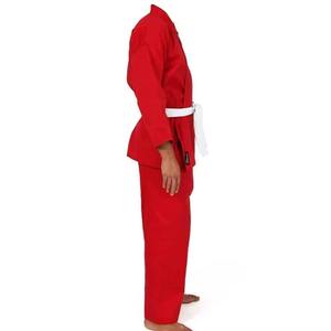 Uniforme de Karate para Hombre de Alta Calidad con Logotipo Personalizado en Color Rojo, Bordado, Poliéster/Algodón, Precio de Fábrica - Product Image 4