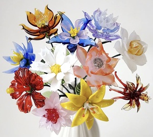 Set Regalo Aziendale per la Festa della Mamma, Personalizzato, Artigianale, Impermeabile, in Vetro Colorato, Mini <span class=keywords><strong>Fiore</strong></span> in Stile Naturale - Product Image 6