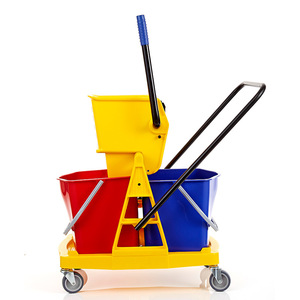 Xinmeida <b>Mop</b> Bucket With 4 Wheels Plastic Hands Free Wringer For Floor <b>Cleaning</b> - Product Image 1