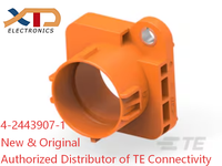 4-2443907-1 TE Original Joint Hermaphrodite Filaire-à-Borne Scellable Orange pour l'Automobile, Montage sur Panneau pour Fils et Câbles d'Alimentation, IPT-HD