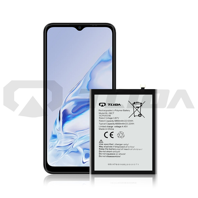 TLIDA 6000mAh BL-58CT Battery for TECNO KF6 Spark 7 KE6J Spark 7T Spark7 KF6P KF6J Mobile Phones 3.85v with Stock Availability
