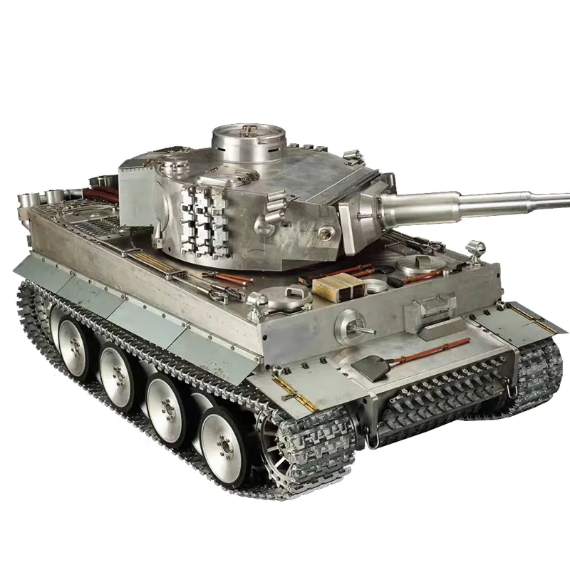حار بيع 2.4G الألمانية "تايجر I" دبابة مع جهاز للتحكم عن بُعد 1/8 نموذج الدبابات
